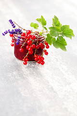 Image showing redcurrant jam