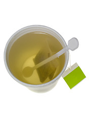 Image showing Tea in a disposable cup

