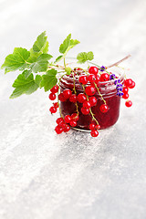 Image showing redcurrant jam