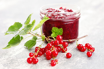 Image showing redcurrant jam