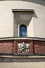 Image showing rose window  italy  lombardy     in  the lonate ceppino old   ch