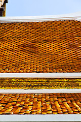 Image showing bangkok in the temple  thailand  orange