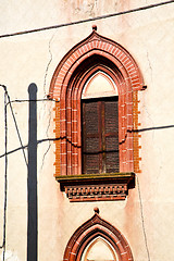 Image showing red europe  italy  lombardy       in  the milano old  electrical