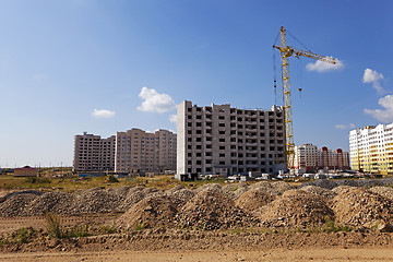 Image showing construction of the new house  