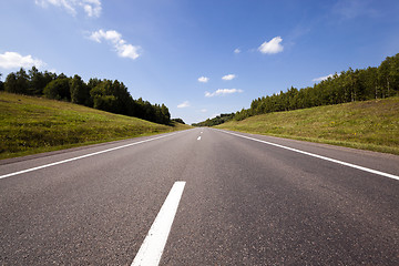 Image showing the asphalted road 