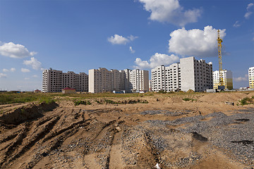 Image showing construction of the new house  