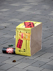 Image showing Firework waste