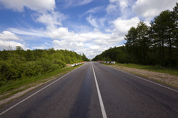 Image showing the asphalted road 