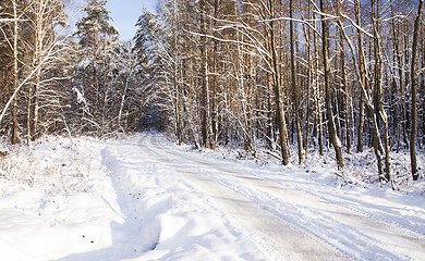 Image showing the winter road  