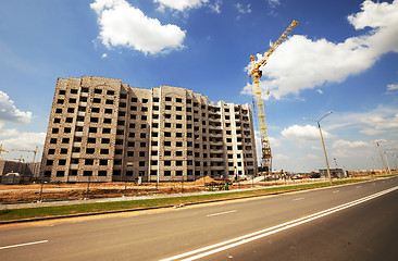 Image showing construction of the new house  