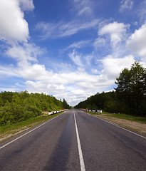 Image showing the asphalted road  