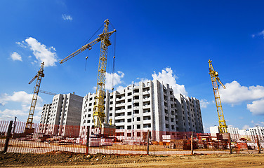 Image showing construction of the new building  