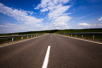 Image showing the asphalted road  