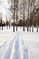 Image showing the winter road 