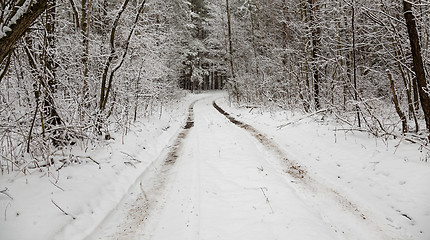 Image showing the winter road  