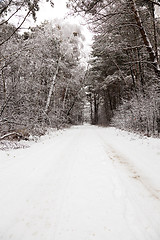 Image showing the winter road  