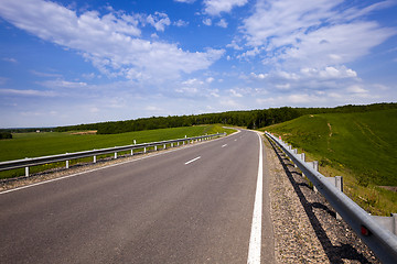 Image showing the asphalted road  