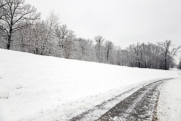 Image showing the winter road  