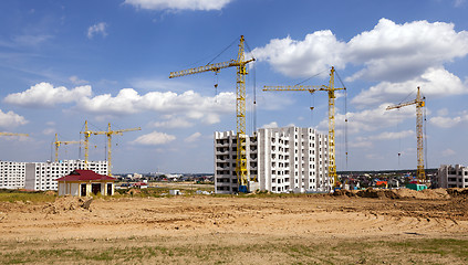Image showing construction of the new house  