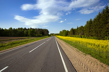 Image showing the asphalted road  