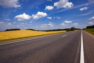 Image showing the asphalted road  