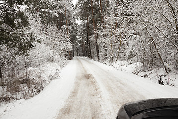 Image showing the winter road  