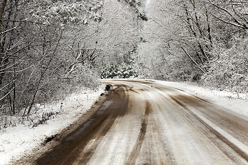 Image showing the winter road  