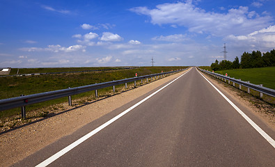 Image showing the asphalted road  