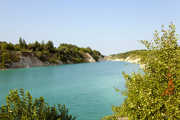 Image showing artificial lake Belarus  