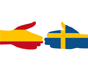 Image showing International handshake