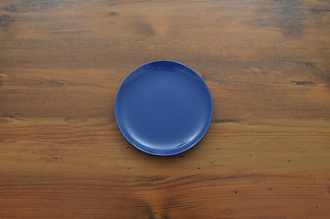 Image showing Blue plate