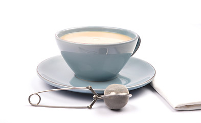 Image showing Cup of tea with milk