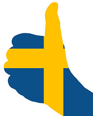 Image showing Swedish finger signal