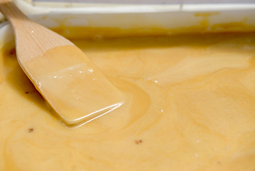 Image showing honey from Altai with cedar oleoresin