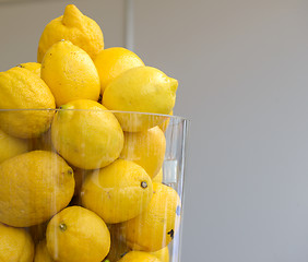 Image showing lemons in a glass jar