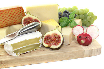 Image showing fresh selection of cheese