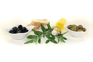 Image showing Bottle of olive oil