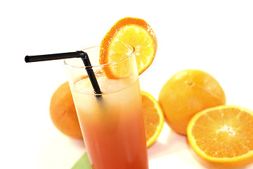 Image showing Campari orange on a napkin