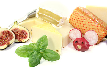 Image showing delicious selection of cheese