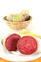 Image showing fresh succulent cactus figs