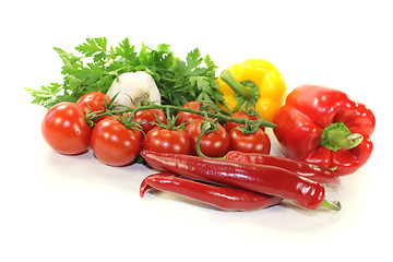 Image showing crisp colorful Mediterranean vegetables