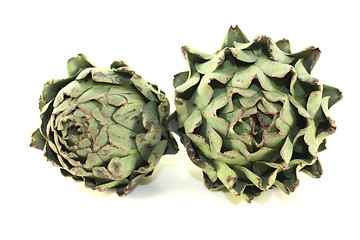 Image showing two artichokes