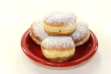 Image showing Pancakes with powdered sugar