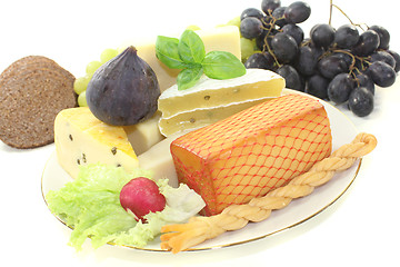 Image showing Pieces of cheese