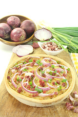 Image showing fresh Onion tart