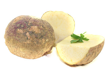 Image showing Turnip with parsley