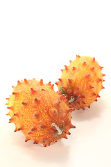 Image showing two fresh horned melon