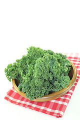 Image showing fresh Kale on a napkin