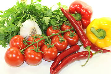 Image showing fresh Mediterranean vegetables