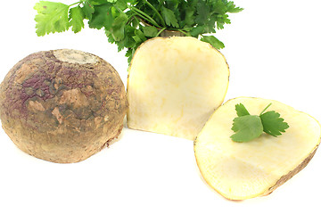 Image showing two Turnip with parsley